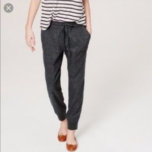 LOFT elastic waist dressy joggers large